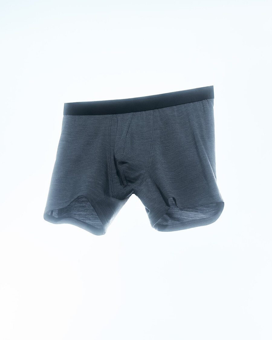 calzoncillos bóxer de mezcla de merino para hombre en gris jaspeado comprar ahora — cdlp