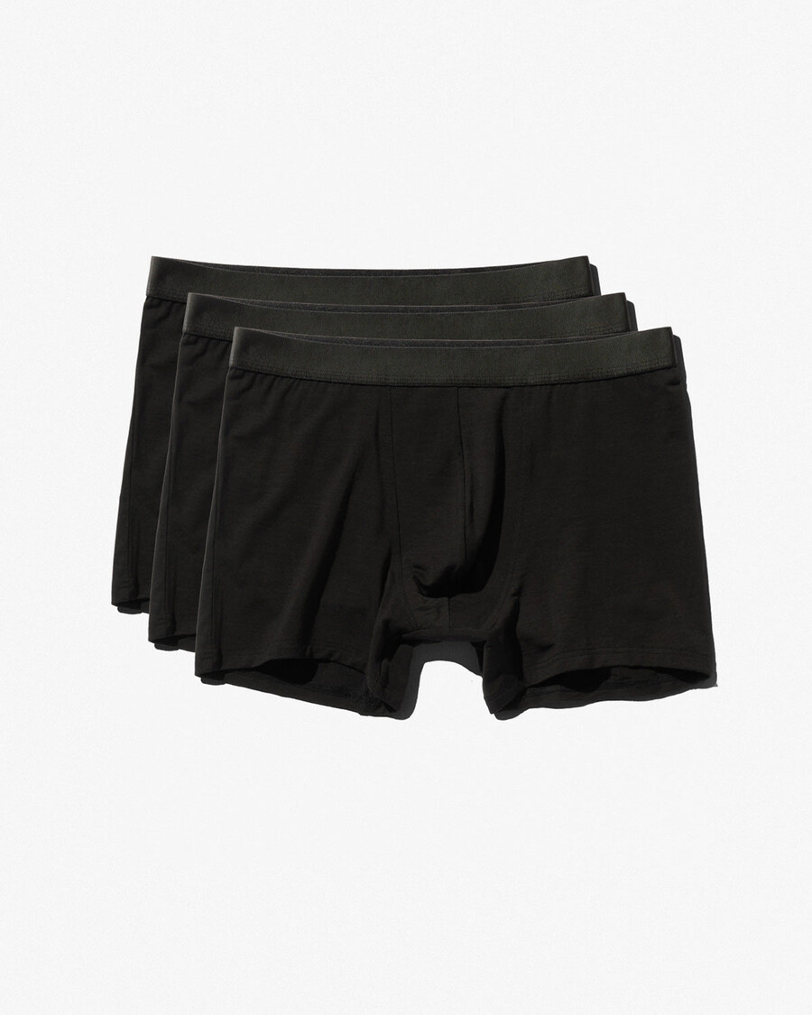 3 calzoncillos bóxer de mezcla de merino para hombre en negro comprar ahora — cdlp
