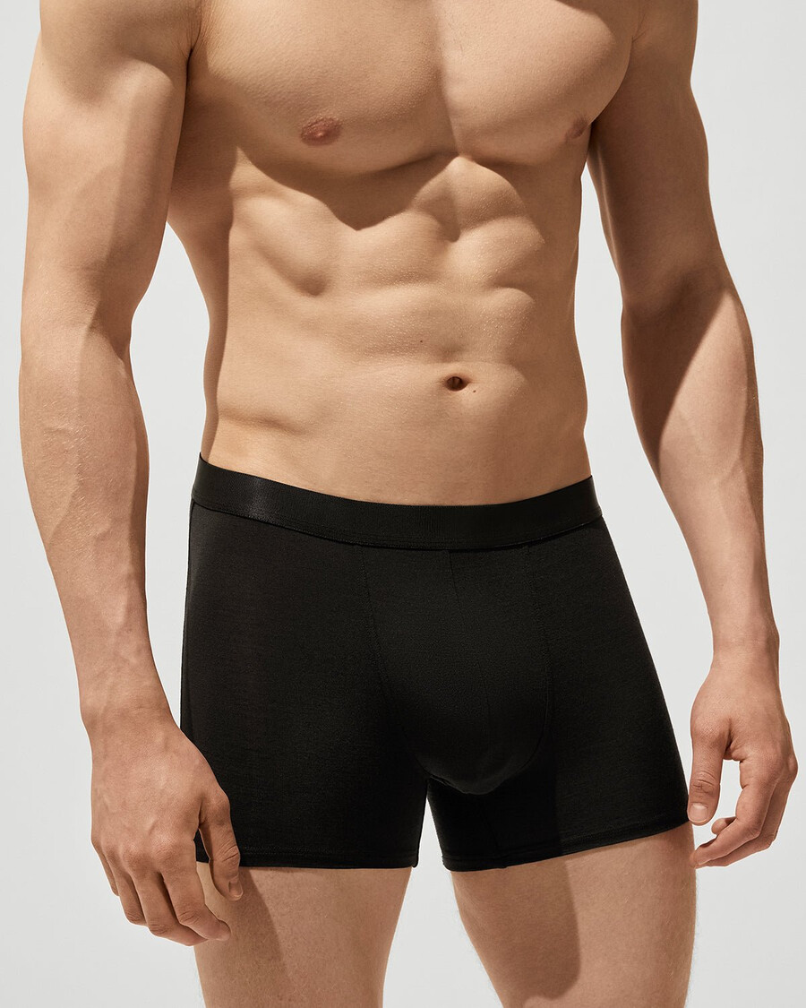 3 calzoncillos bóxer de mezcla de merino para hombre en negro comprar ahora — cdlp