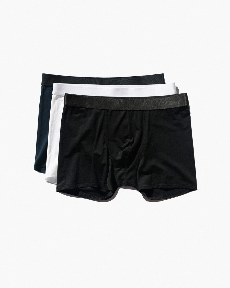 3 calzoncillos bóxer para hombre en negro blanco y azul marino oscuro comprar ahora — cdlp