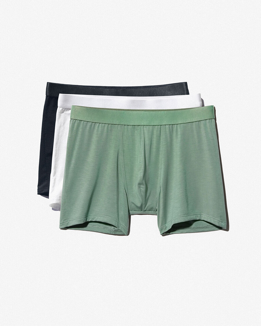 6 calzoncillos bóxer para hombre en negro blanco y verde salvia comprar ahora — cdlp
