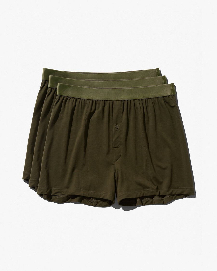 6 calzoncillos bóxer para hombre en verde oliva comprar ahora — cdlp