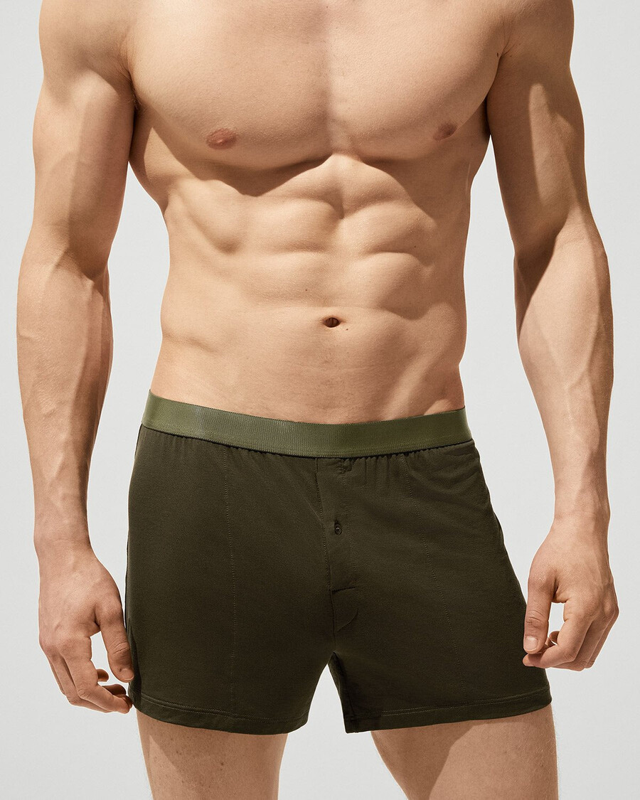 12 calzoncillos bóxer para hombre en verde oliva comprar ahora — cdlp