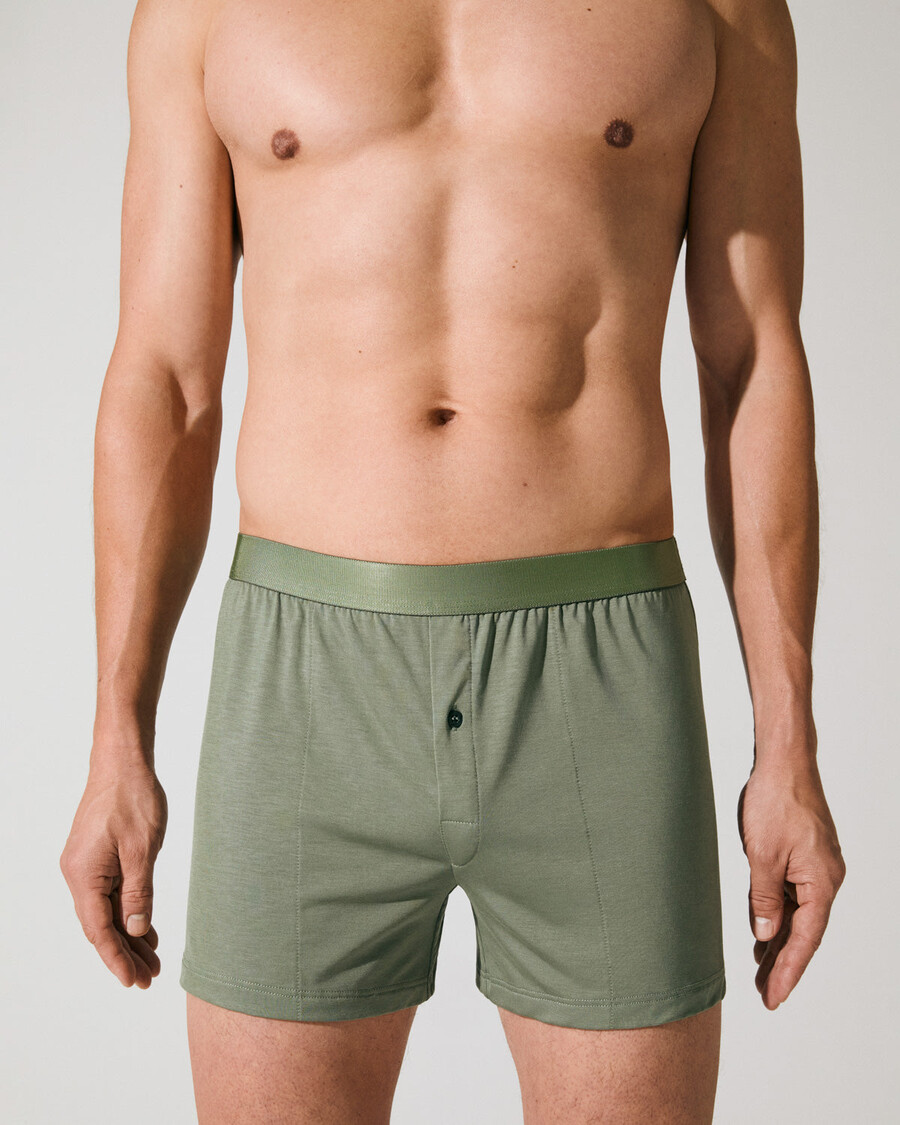 3 calzoncillos bóxer para hombre en negro blanco y verde salvia comprar ahora — cdlp