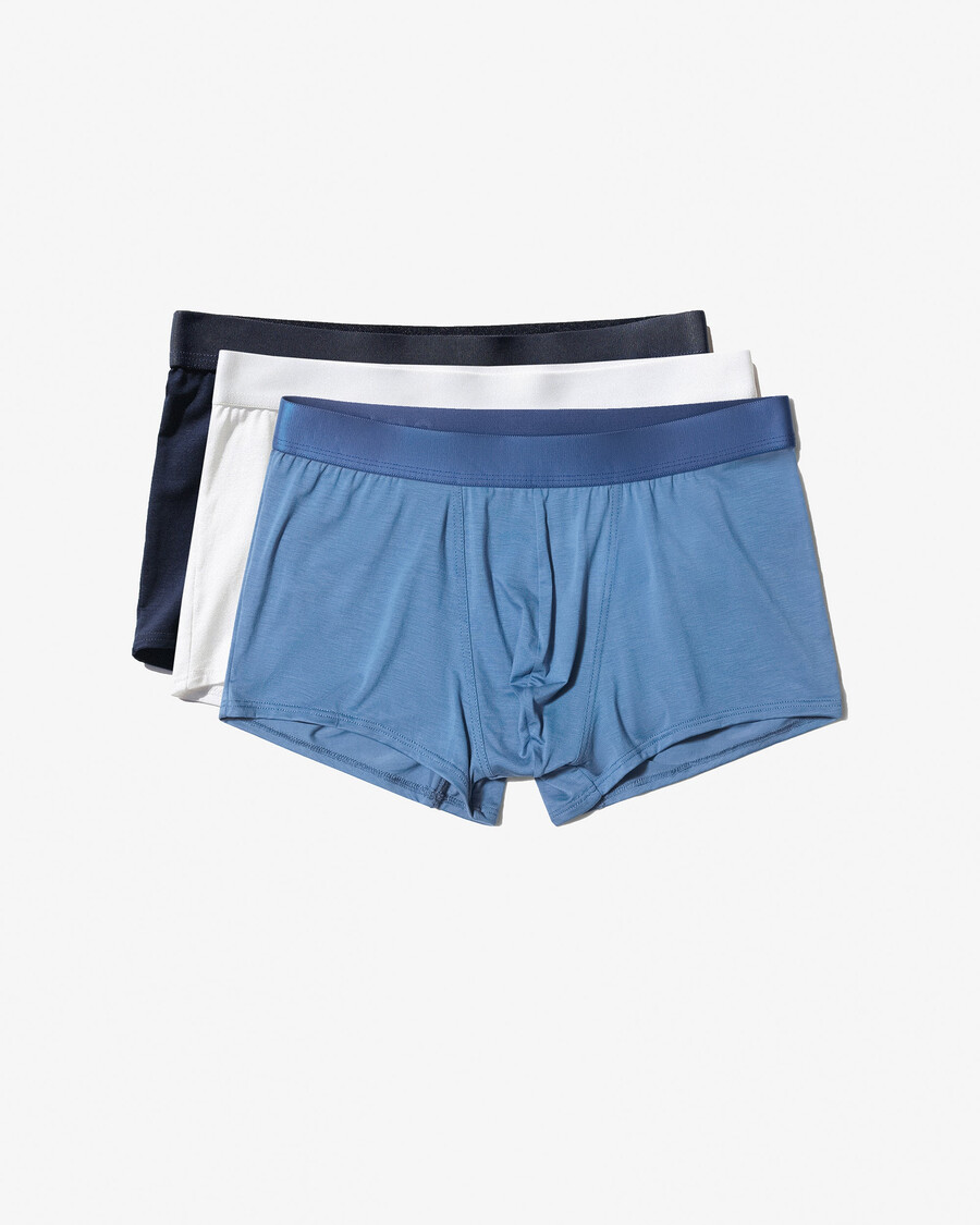 6 calzoncillos bóxer para hombre en blanco azul marino oscuro y azul celeste comprar ahora — cdlp