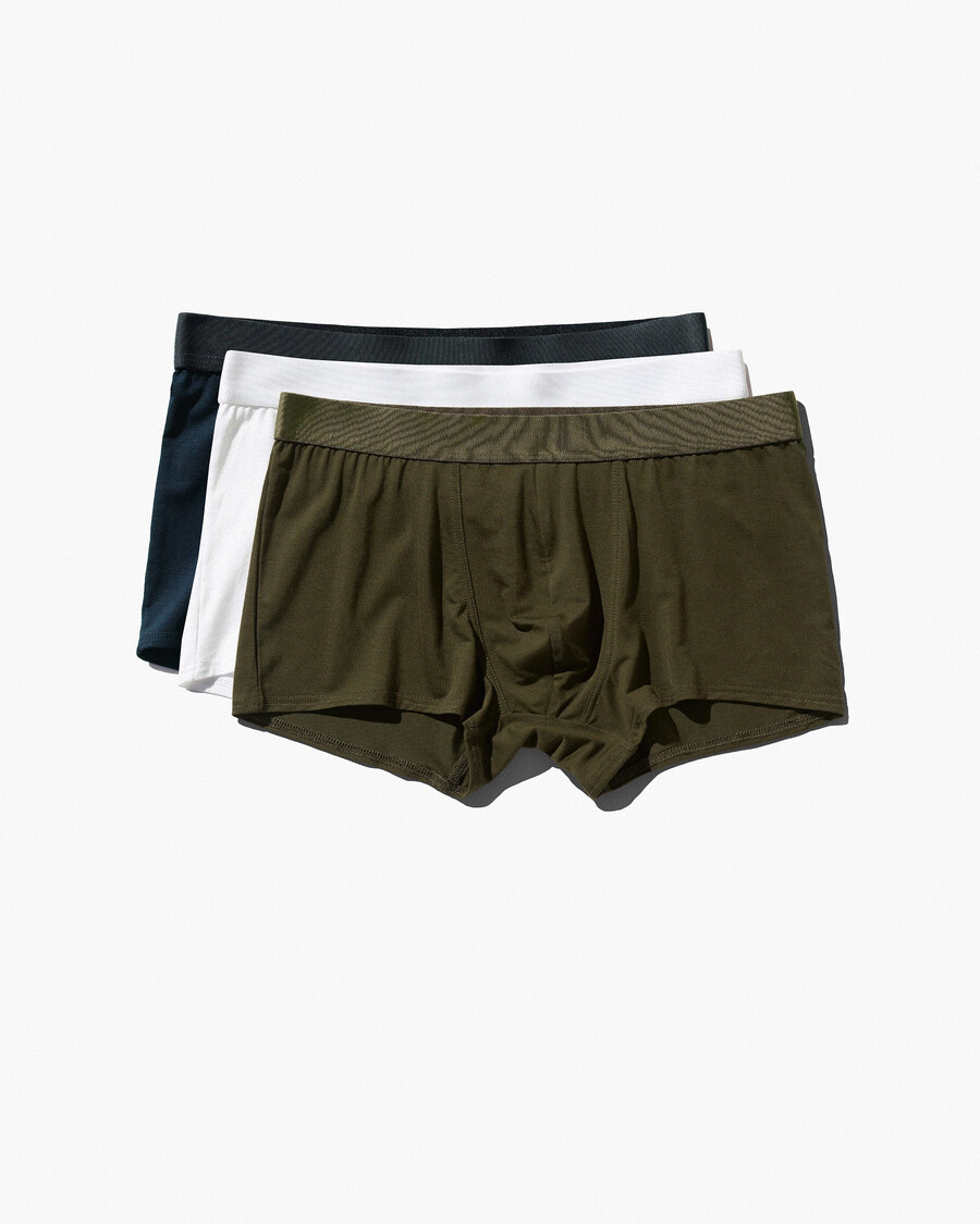 3 calzoncillos bóxer para hombre en blanco verde oliva y azul marino oscuro comprar ahora — cdlp