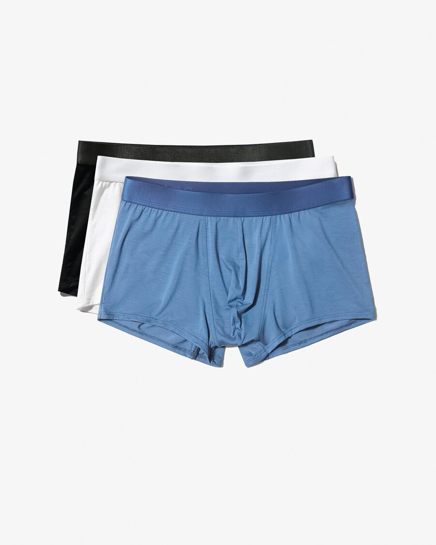 3 calzoncillos tipo bóxer para hombre en blanco azul marino oscuro y azul celeste comprar ahora — cdlp