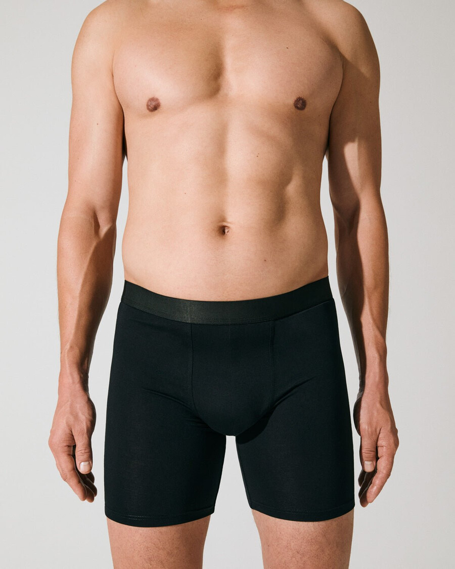 3 calzoncillos bóxer largos negros para hombre comprar ahora — cdlp