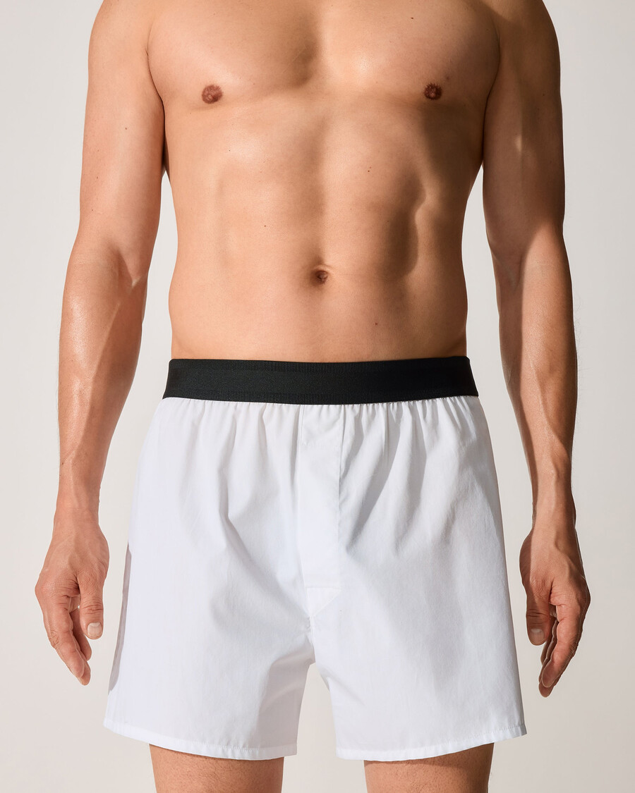 calzoncillos bóxer clásicos de algodón para hombre en blanco compra ahora — cdlp