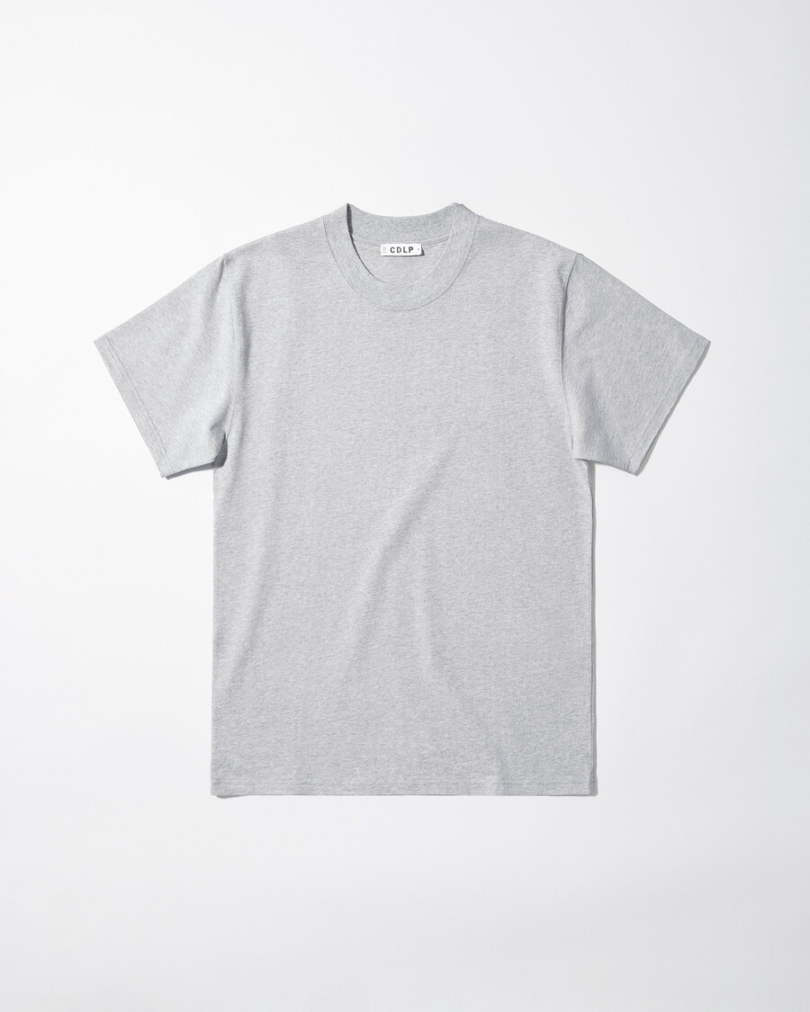 camiseta holgada de algodón para hombre en gris jaspeado compra ahora — cdlp