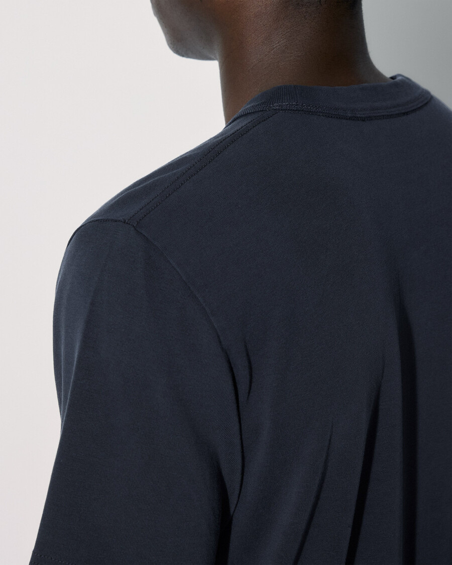 2 camisetas gruesas para hombre en azul marino oscuro y blanco comprar ahora — cdlp