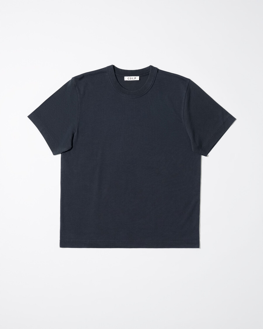 2 camisetas gruesas para hombre en azul marino oscuro y blanco comprar ahora — cdlp