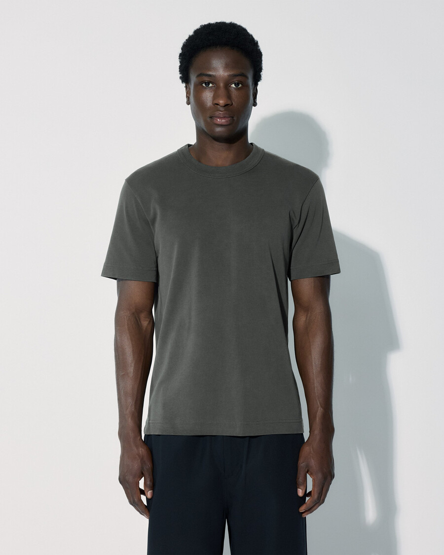 2 camisetas gruesas para hombre en color carbón y blanco tienda — cdlp