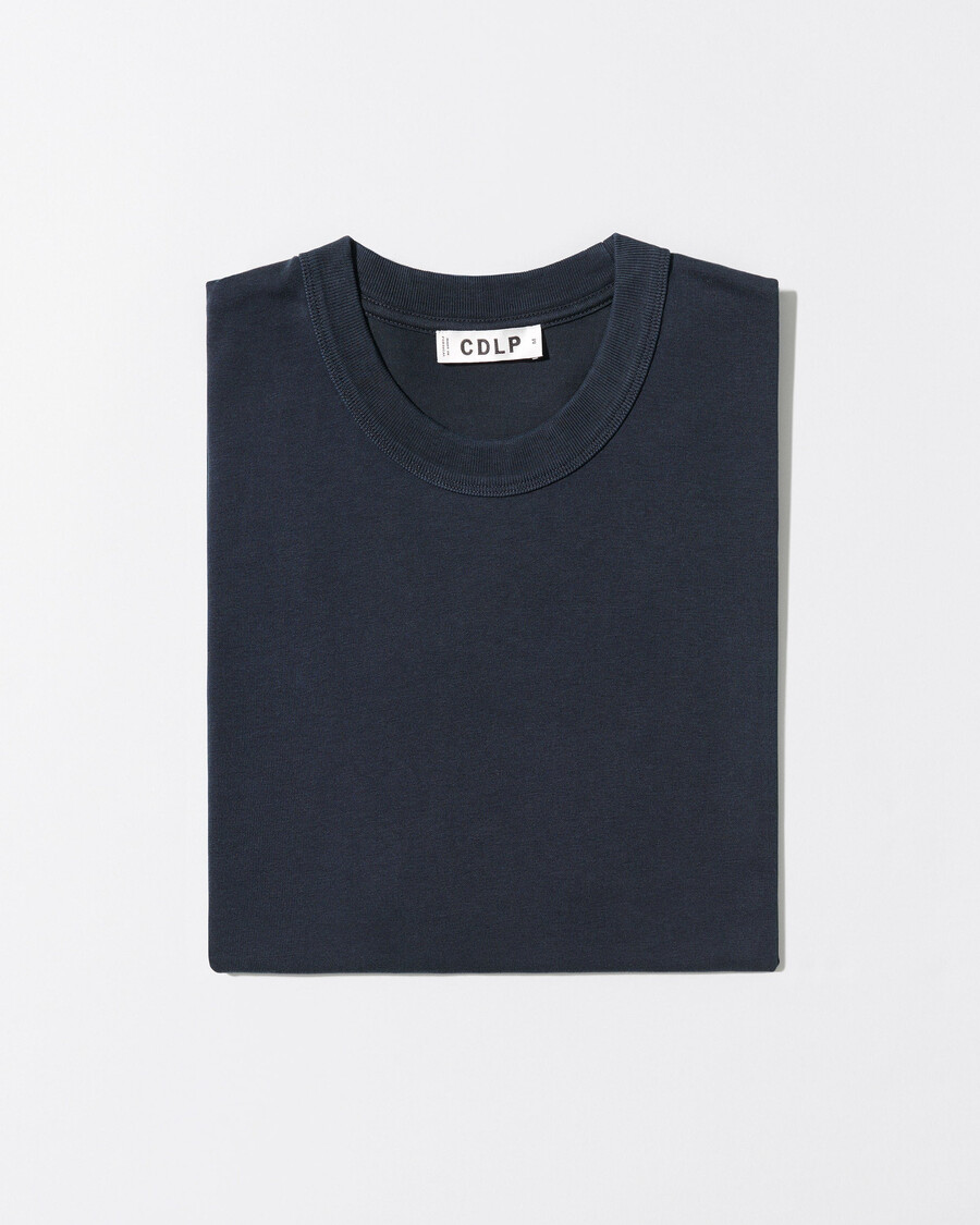 camiseta de hombre de tejido pesado en azul marino oscuro comprar ahora — cdlp