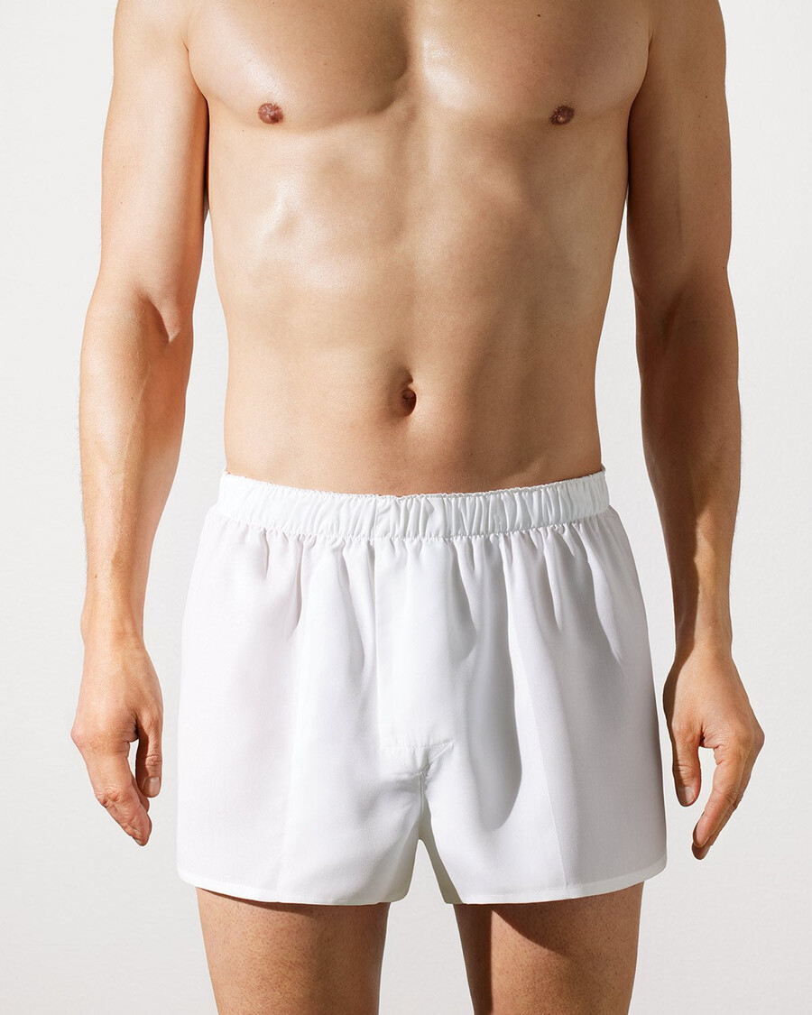 calzoncillos bóxer ajustados de tejido blanco para hombre compra ahora — cdlp