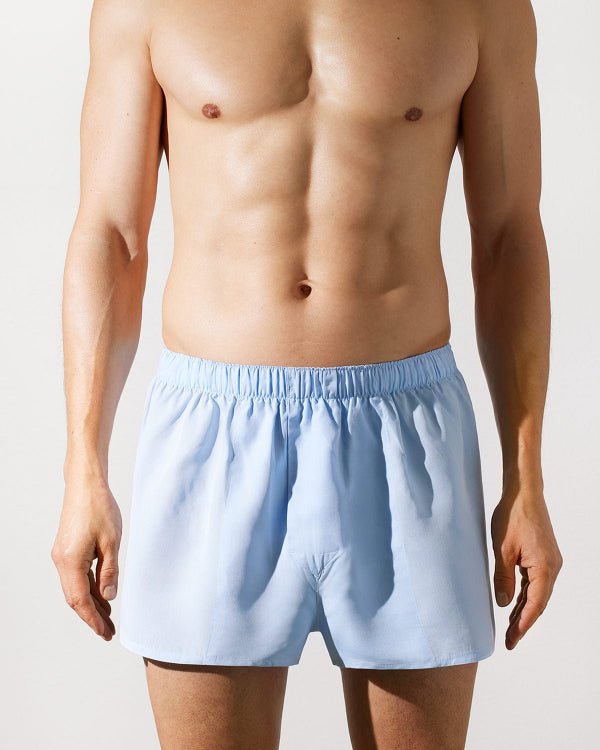 bóxer ajustado de tejido para hombre en azul cielo compra ahora — cdlp