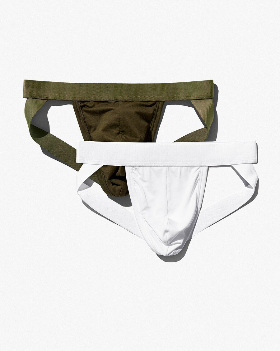 2 suspensorios para hombre en blanco y verde oliva comprar ahora — cdlp