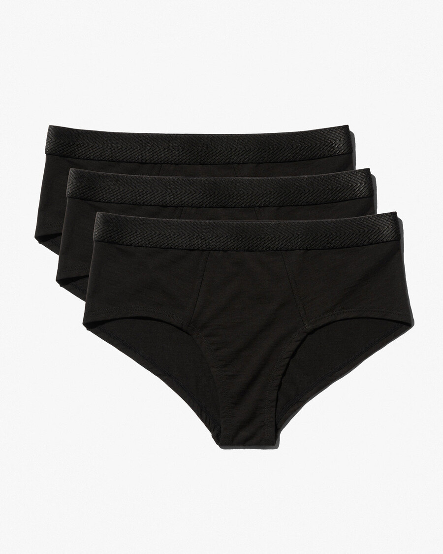 3 braguitas de merino para mujer en negro comprar ahora — cdlp