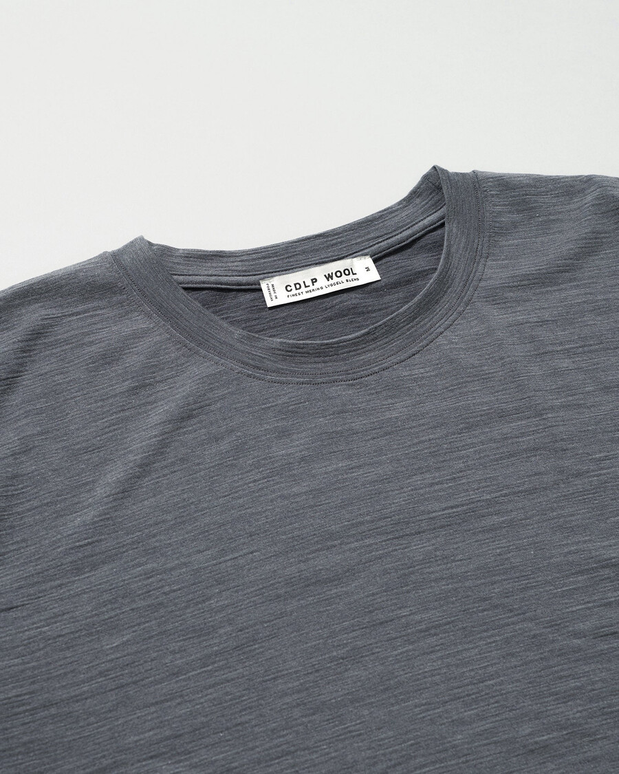 camiseta de mezcla de merino para hombre en gris jaspeado comprar ahora — cdlp