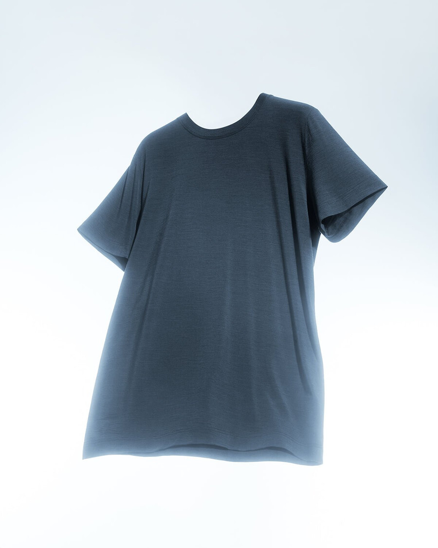 camiseta de mezcla de merino para hombre en gris jaspeado comprar ahora — cdlp