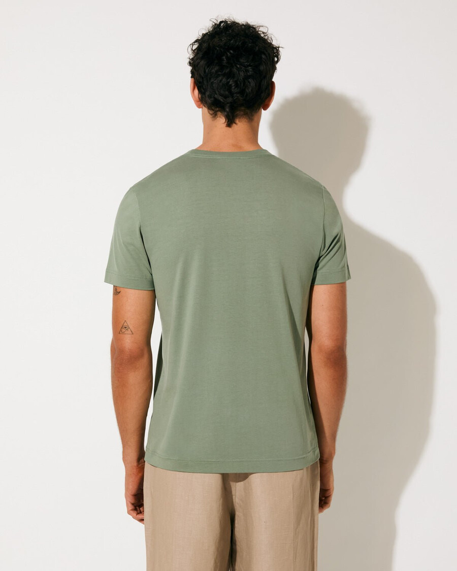 2 camisetas de peso medio para hombre en negro y salvia tienda—cdlp