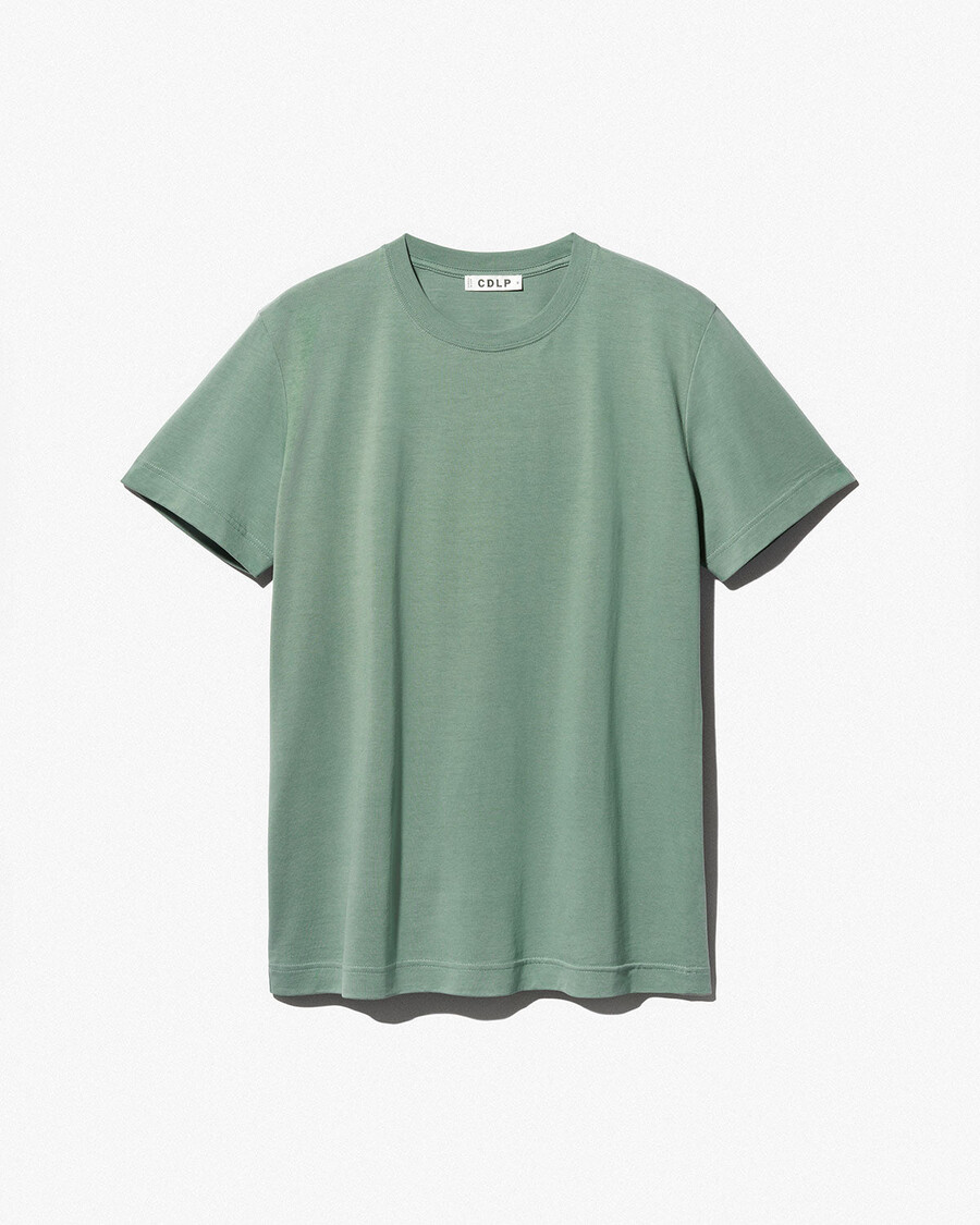 2 camisetas de peso medio para hombre en negro y salvia tienda—cdlp