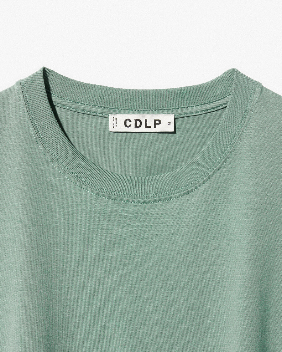 2 camisetas de peso medio para hombre en negro y salvia tienda—cdlp