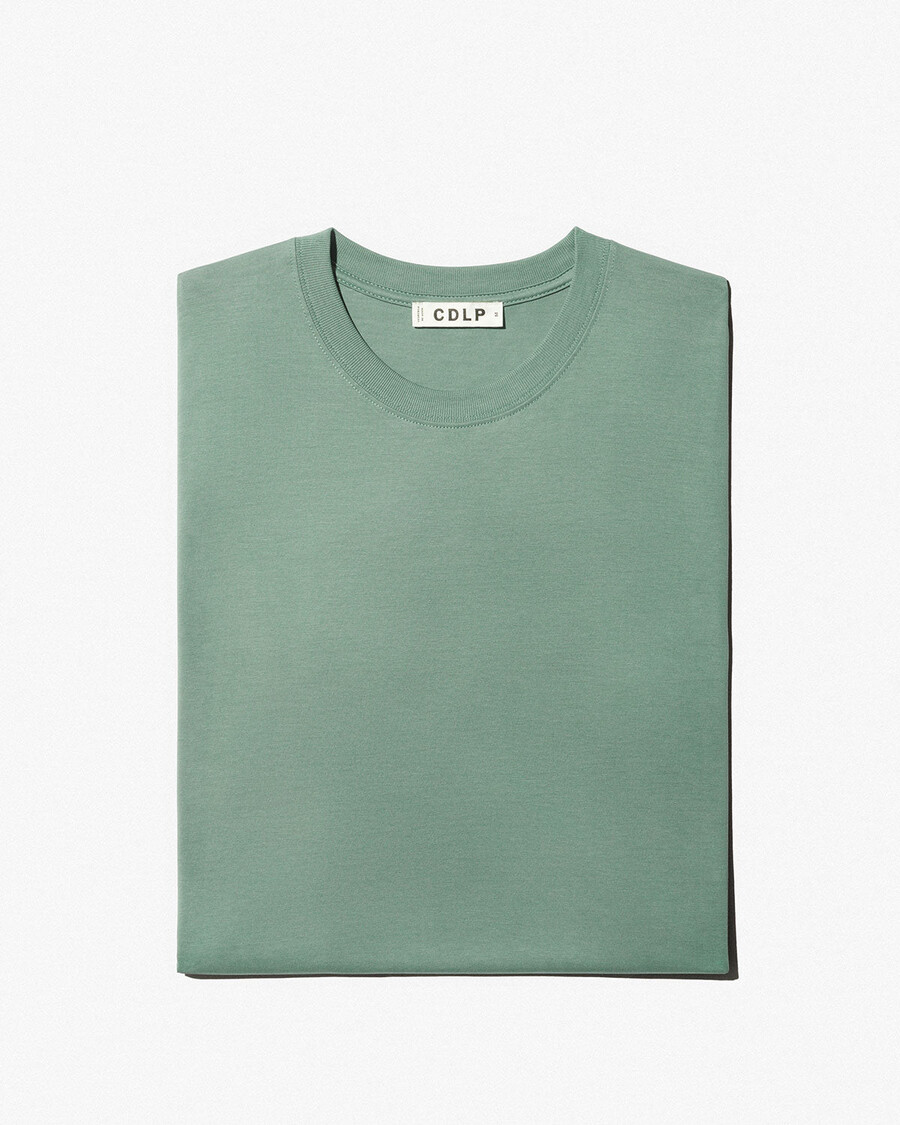 2 camisetas de peso medio para hombre en negro y salvia tienda—cdlp