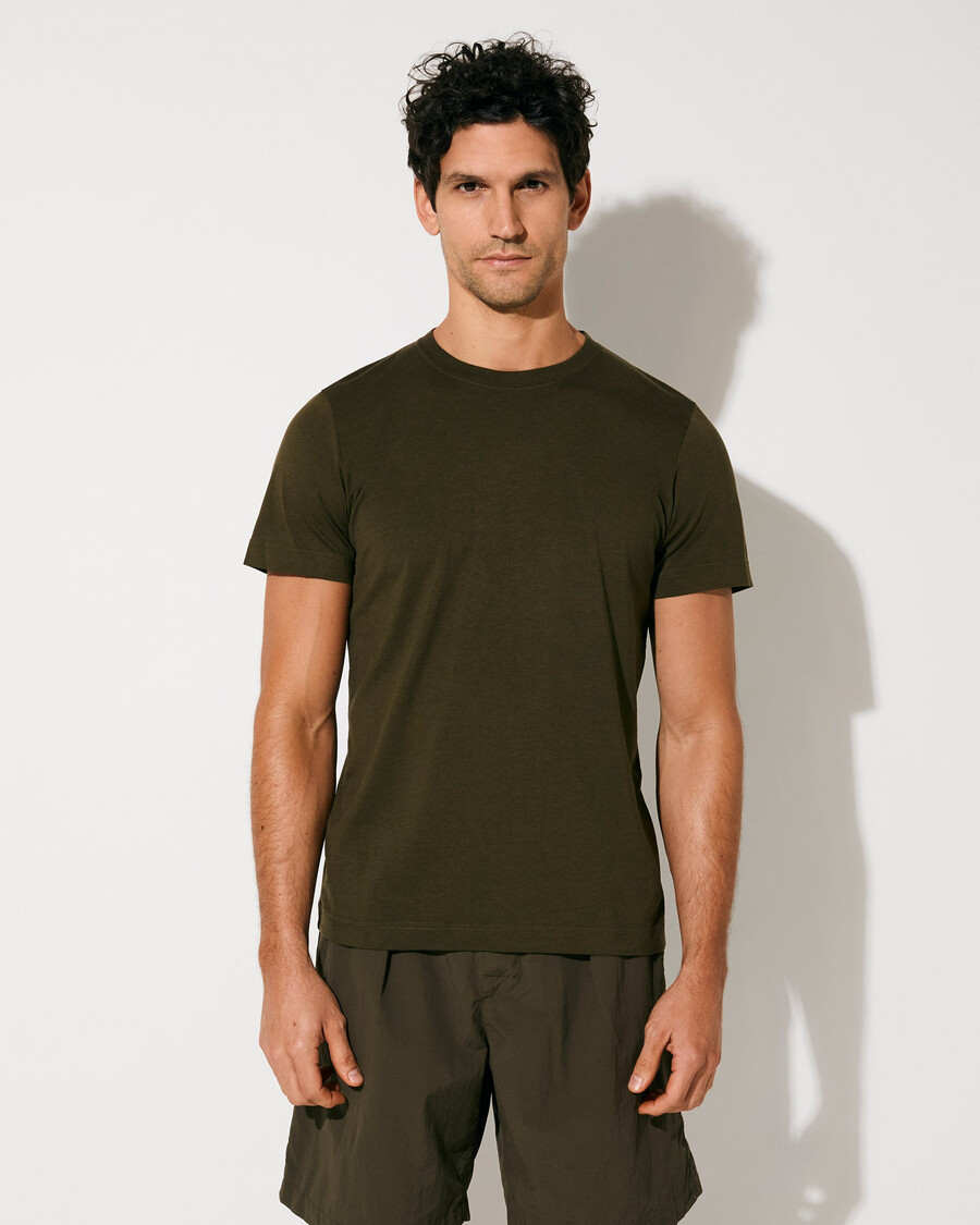 camiseta de peso medio para hombre en verde oliva compra ahora — cdlp