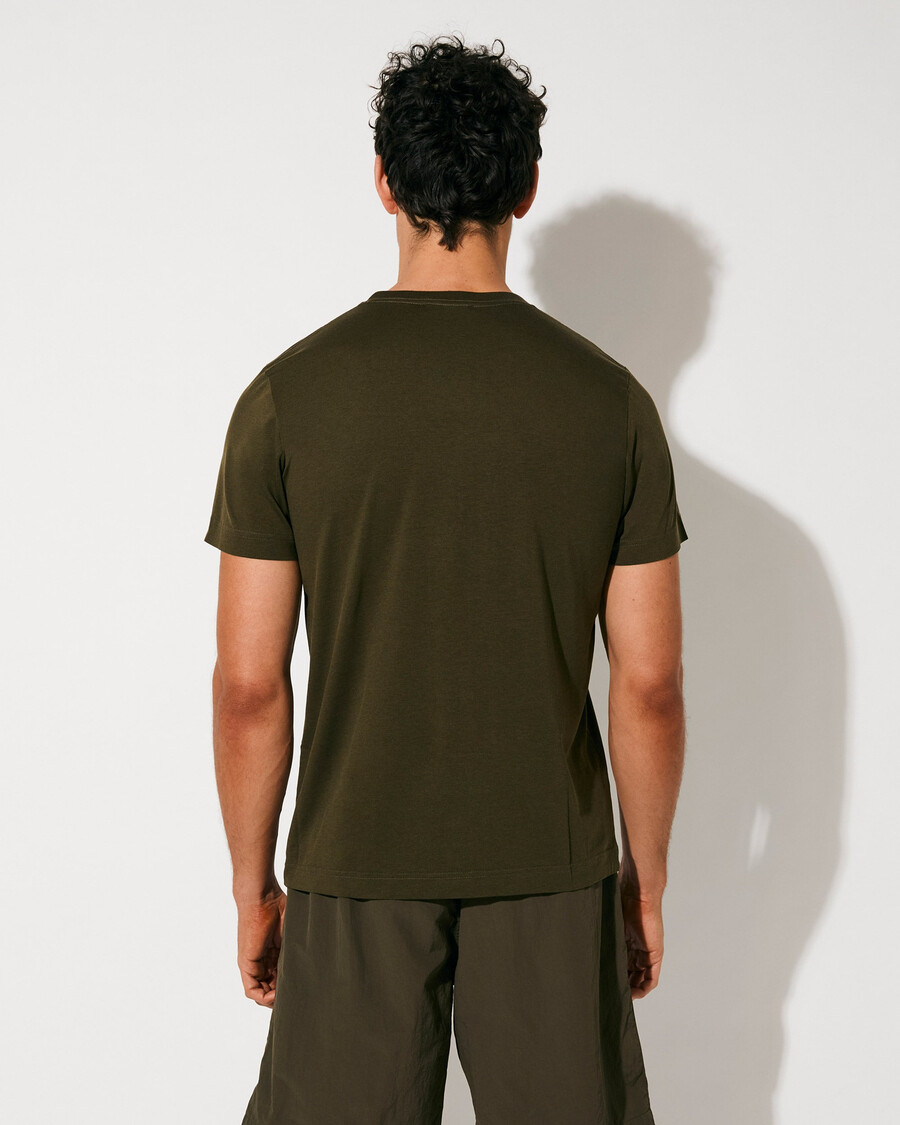 camiseta de peso medio para hombre en verde oliva compra ahora — cdlp