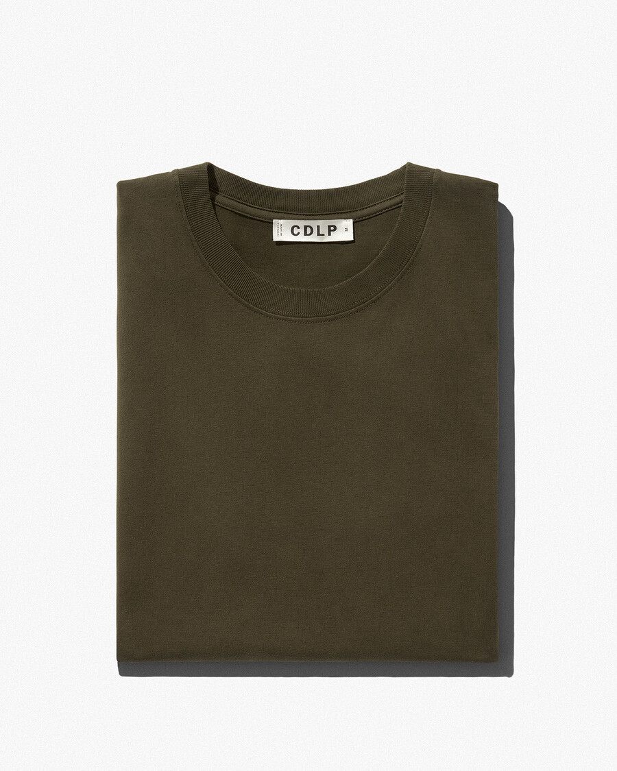 camiseta de peso medio para hombre en verde oliva compra ahora — cdlp