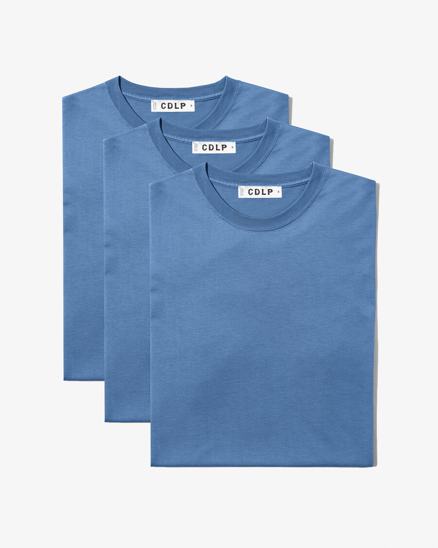 3 camisetas de peso medio para hombre en azul celeste comprar ahora — cdlp