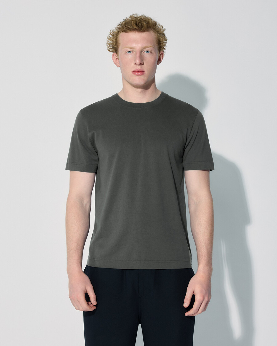 2 camisetas de peso medio para hombre en blanco y gris carbón tienda—cdlp