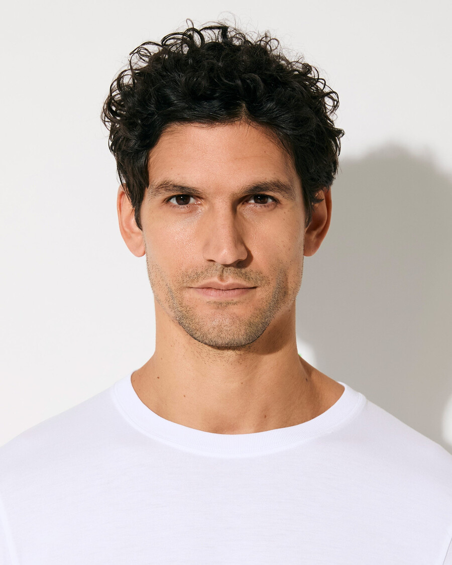 2 camisetas de peso medio para hombre en negro y blanco tienda — cdlp