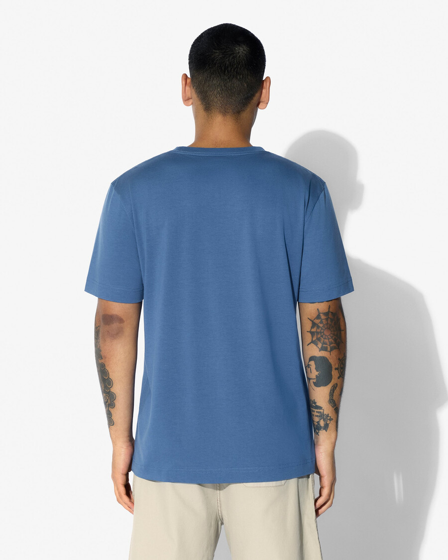 2 camisetas de peso medio para hombre en azul marino oscuro y azul celeste tienda—cdlp