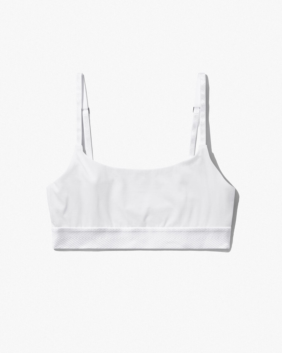 bralette blanco con escote redondo para mujer compra ahora — cdlp