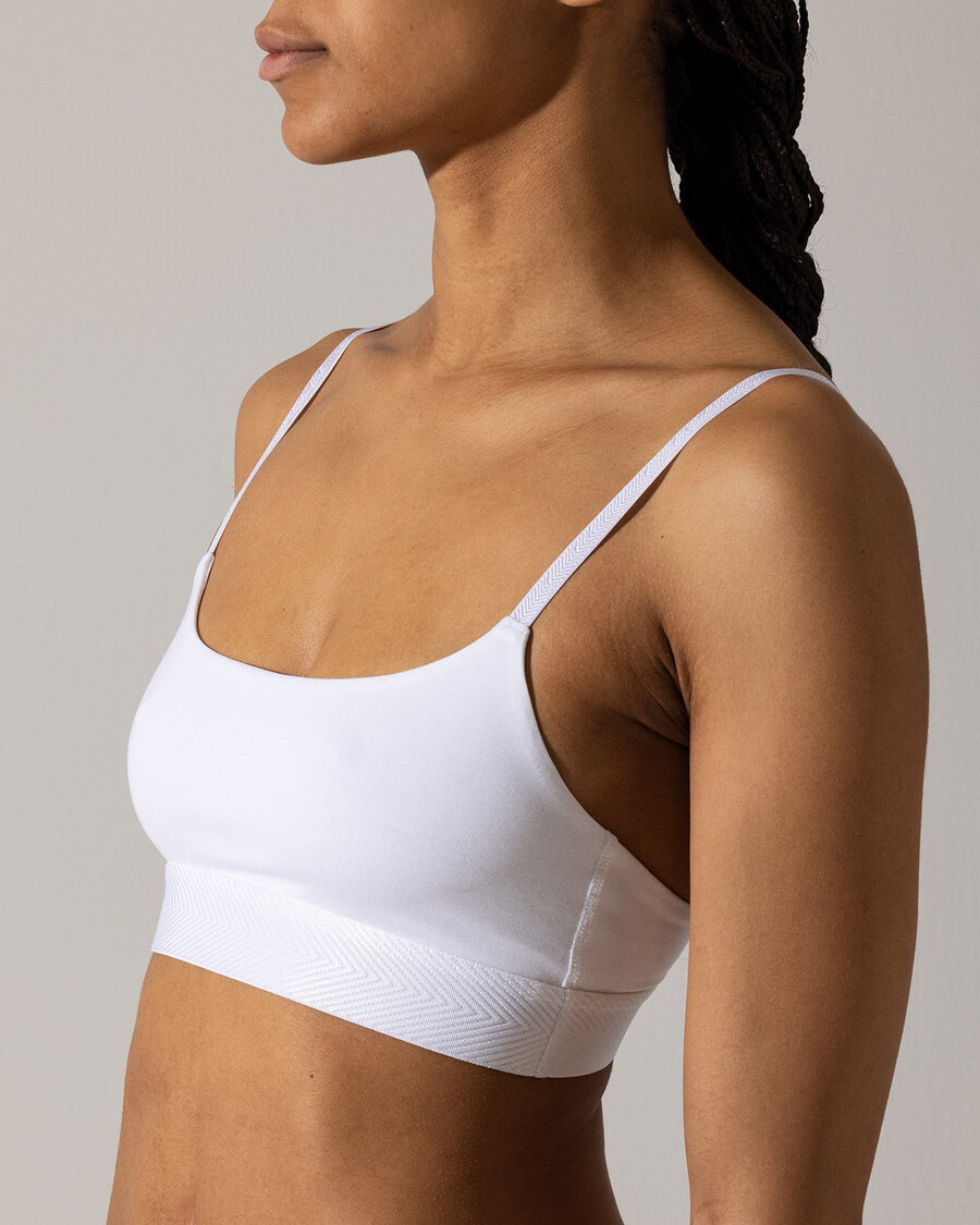 bralette blanco con escote redondo para mujer compra ahora — cdlp