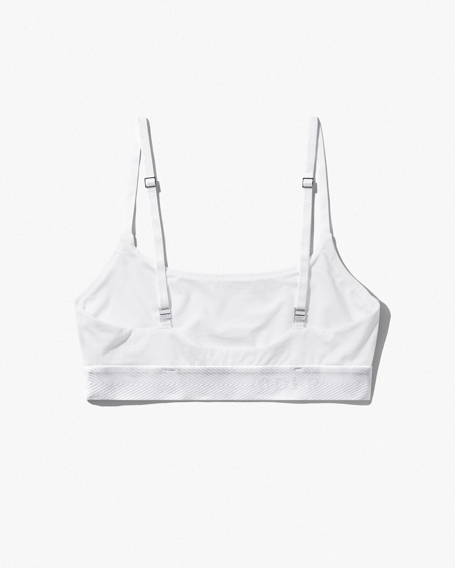 bralette blanco con escote redondo para mujer compra ahora — cdlp