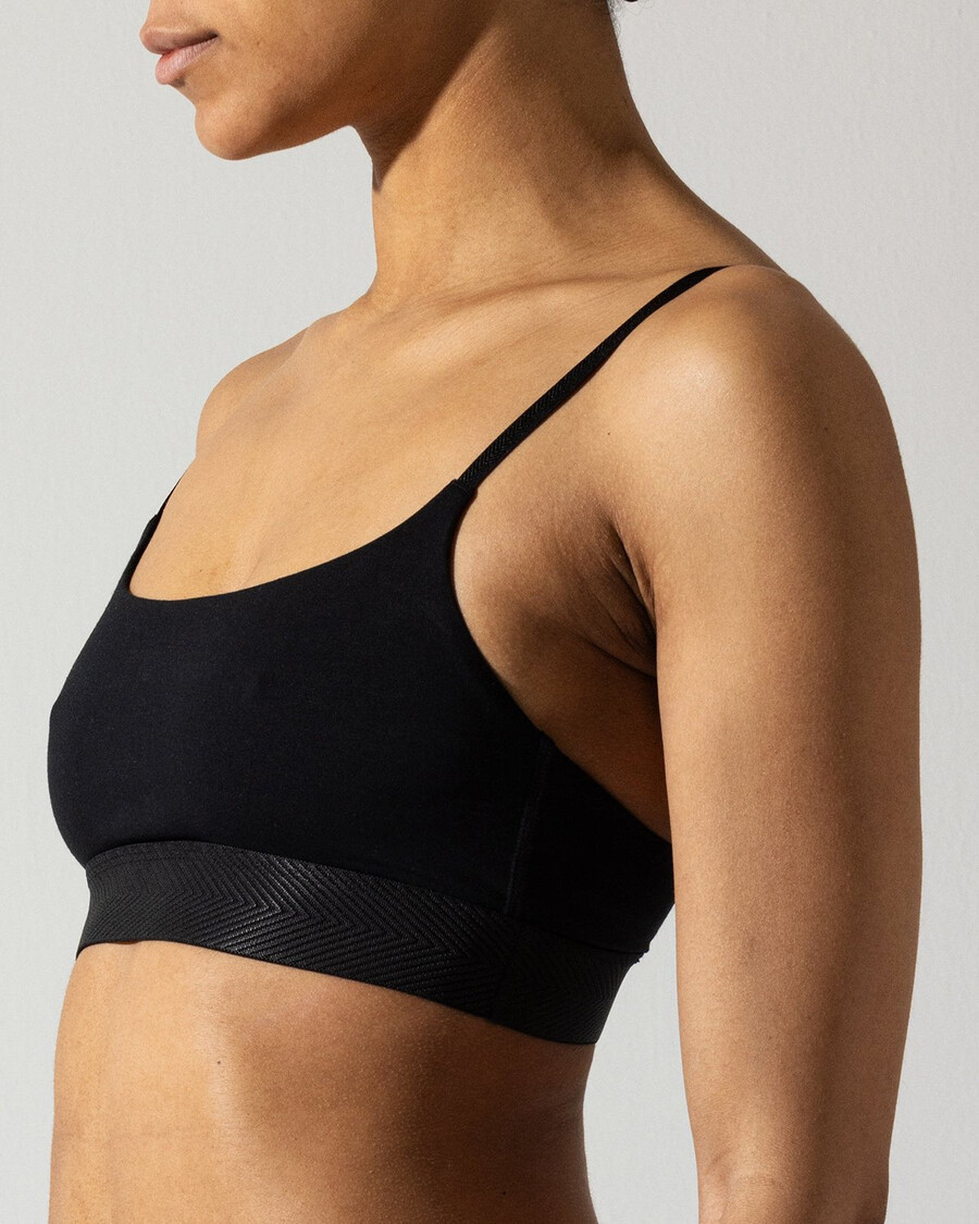 bralette negro con escote redondo para mujer compra ahora — cdlp