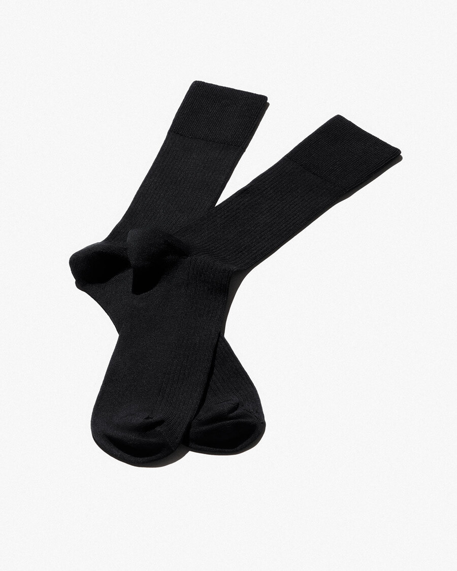 calcetines negros de canalé de algodón para hombre compra ahora — cdlp