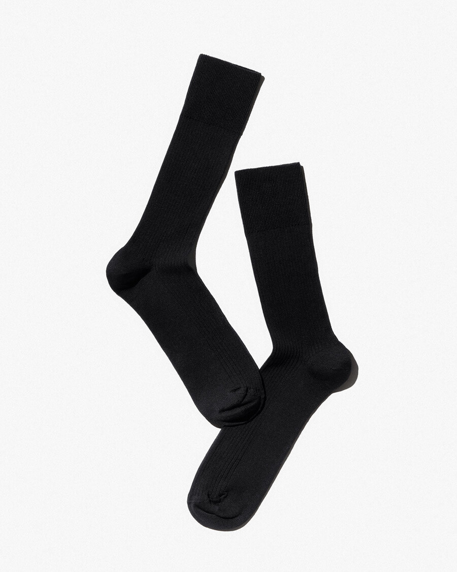calcetines negros de canalé de algodón para hombre compra ahora — cdlp