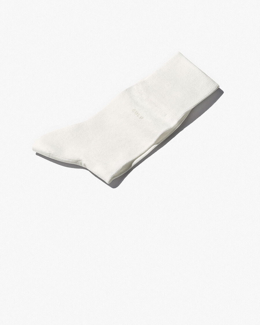6 calcetines unisex de algodón de longitud media en blanco tienda — cdlp