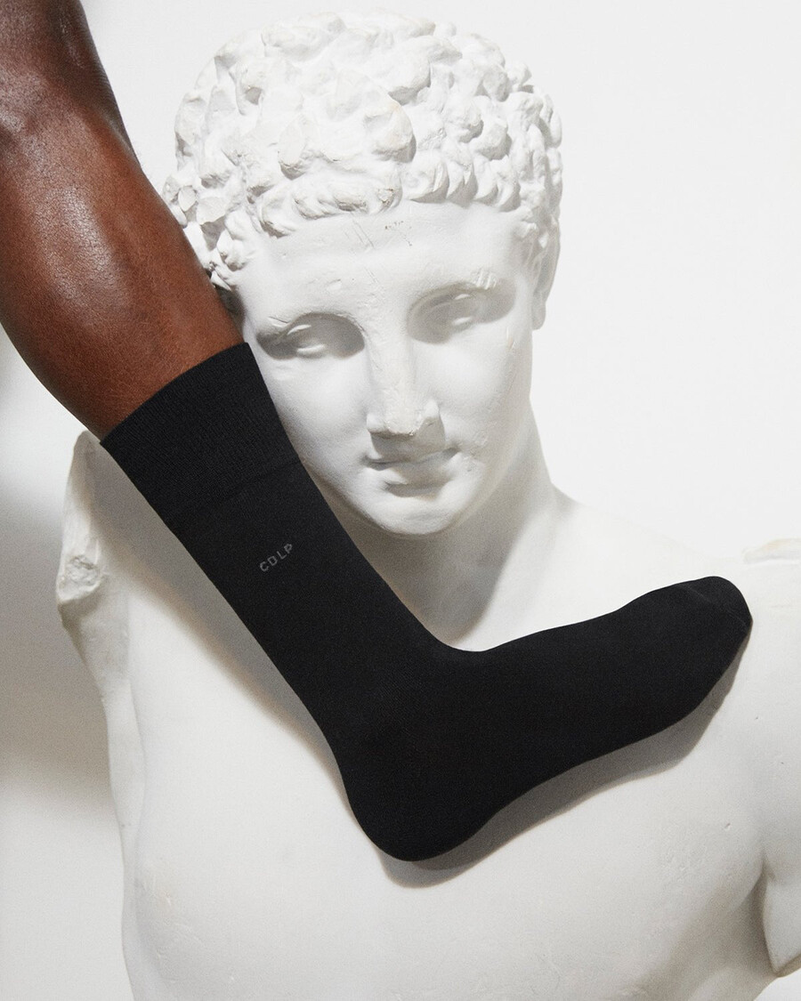 calcetines unisex de algodón de longitud media en negro compra ahora — cdlp