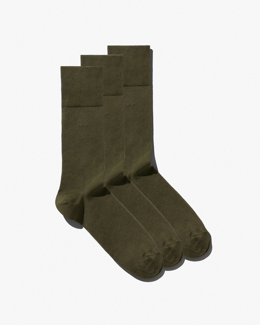 3 calcetines de media caña verde oliva comprar ahora — cdlp