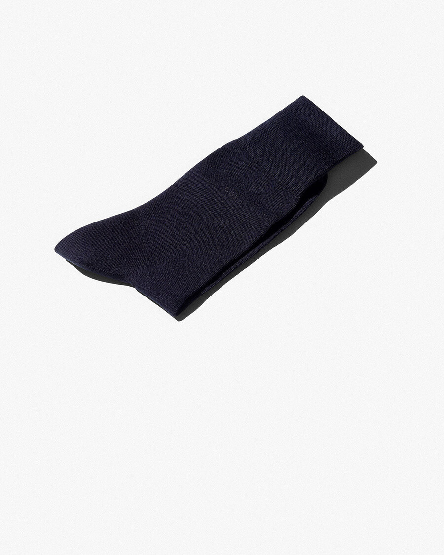 6 calcetines unisex de algodón de longitud media en azul marino oscuro tienda—cdlp