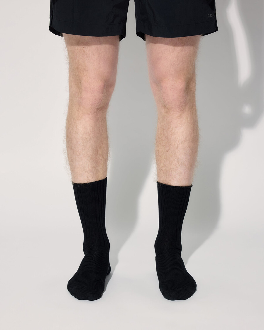 calcetines de tenis unisex de algodón de longitud media en negro compra ahora — cdlp