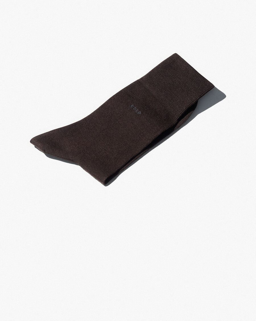 calcetines unisex de algodón de longitud media en marrón oscuro tienda — cdlp