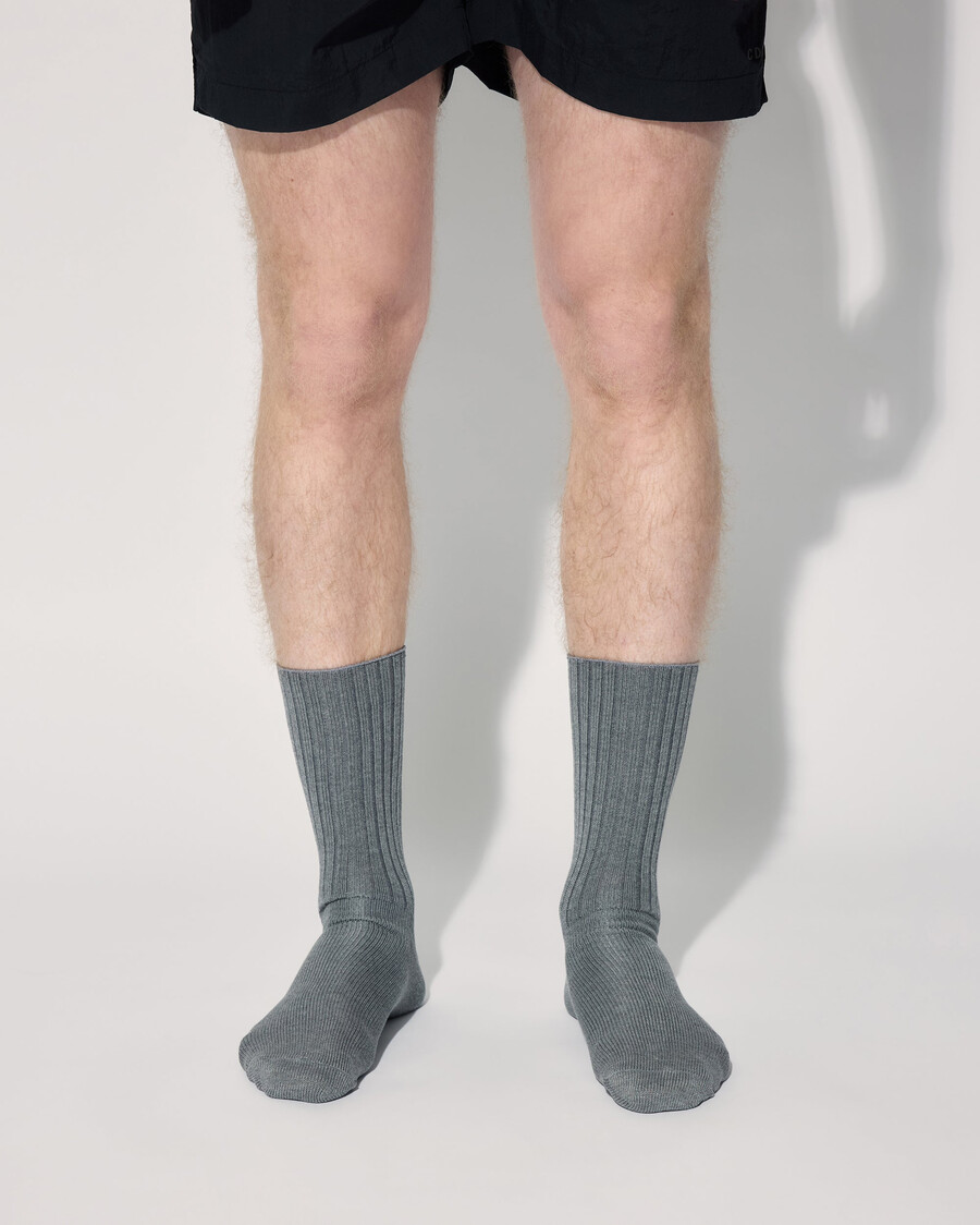 calcetines de tenis unisex de algodón de longitud media en gris jaspeado compra ahora — cdlp