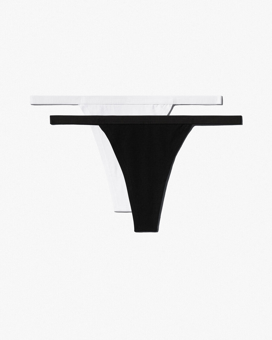 2 tangas de hilo para mujer en negro y blanco comprar ahora — cdlp