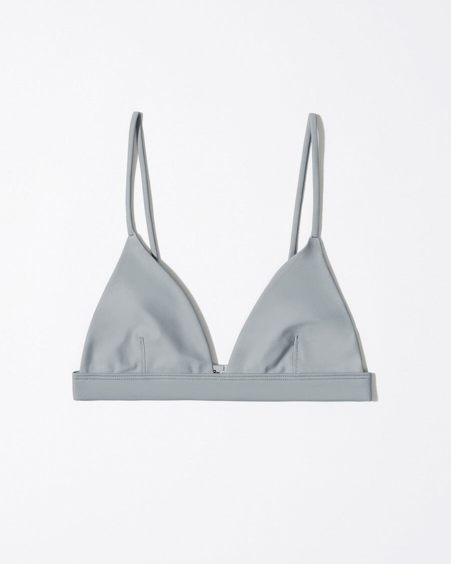 top de bikini triangular para mujer en color pizarra compra ahora — cdlp